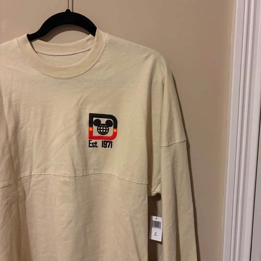 Disney Beige Long Sleeve Tee with Iconic Graphic - Picture 5 of 7